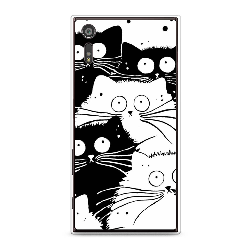 

Чехол Awog на Sony Xperia XZ "Коты черно-белые", Разноцветный, 51450-2