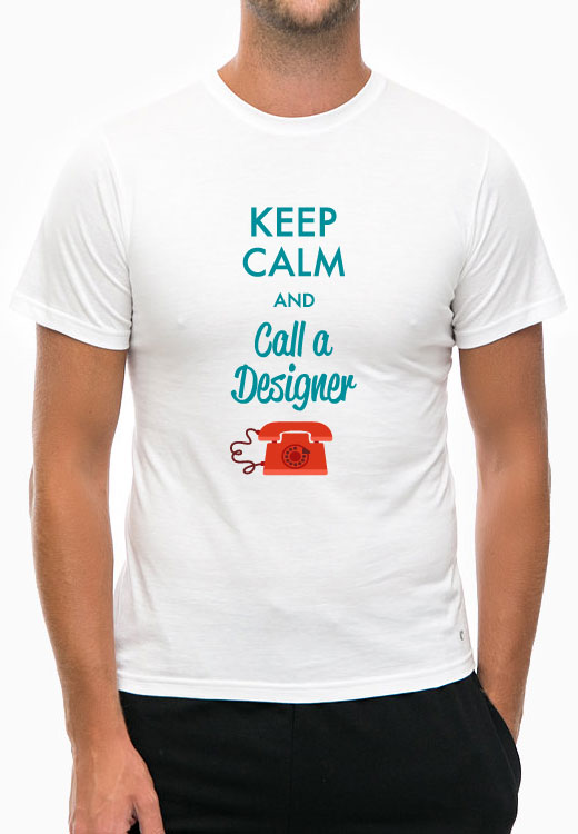 

Футболка унисекс NoBrand Keep Calm Call Designer белая XXXL, Белый, Keep Calm Call Designer White