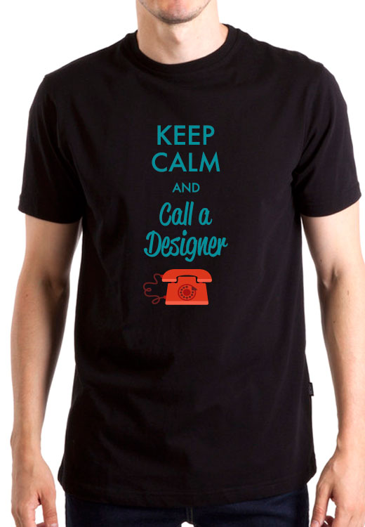 

Футболка унисекс NoBrand Keep Calm Call Designer черная XXXL, Черный, Keep Calm Call Designer