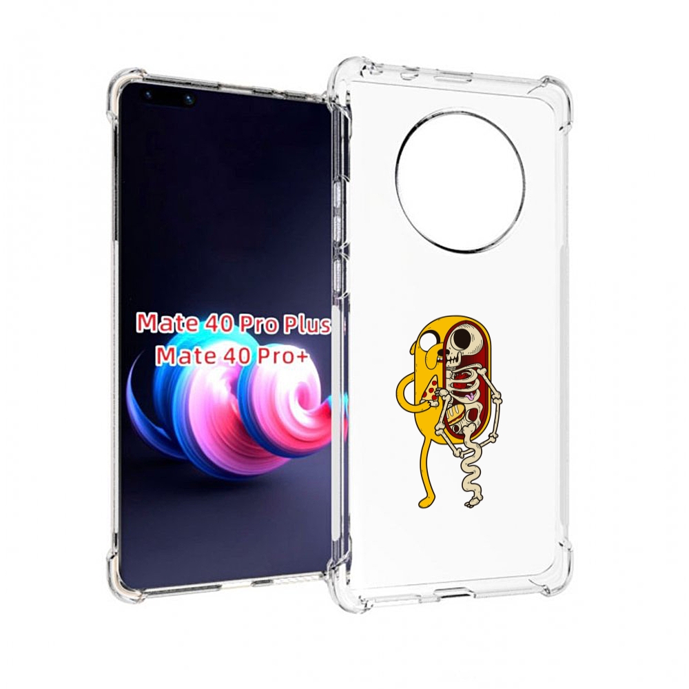 

Чехол MyPads Джейк скелет для Huawei Mate 40 Pro+ Plus, Прозрачный, Tocco
