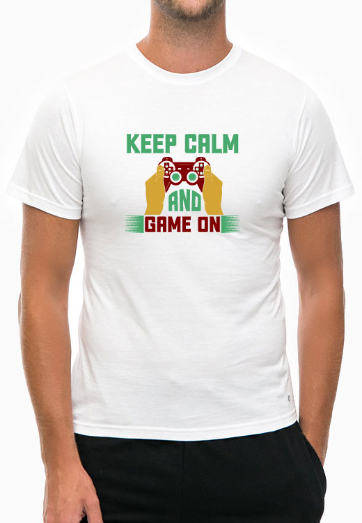 

Футболка унисекс NoBrand Keep Calm And Game белая XL, Белый, Keep Calm And Game White