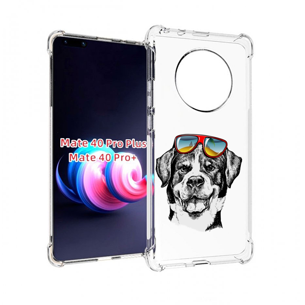 

Чехол MyPads счастливая собака для Huawei Mate 40 Pro+ Plus, Прозрачный, Tocco