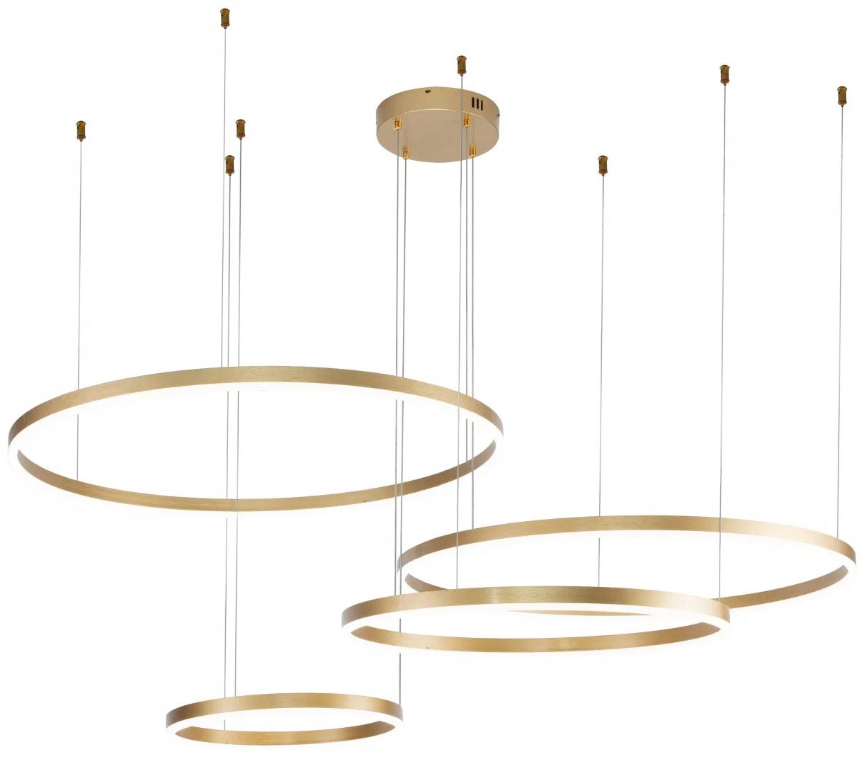 

Подвесная люстра Indigo Galass 14001/4P Gold V000015L, Золото, LED