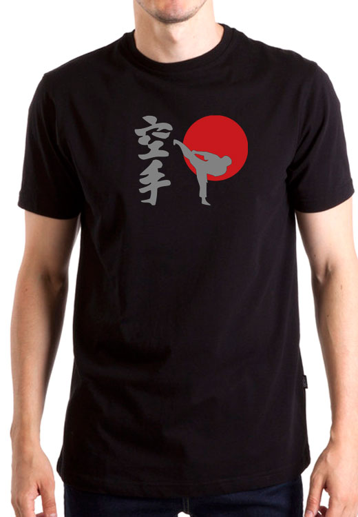 

Футболка унисекс NoBrand Karate Red Sun черная XL, Черный, Karate Red Sun