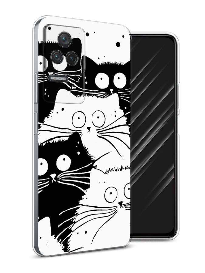 

Чехол Awog на Xiaomi Redmi K40S "Коты черно-белые", Разноцветный, 314650-2