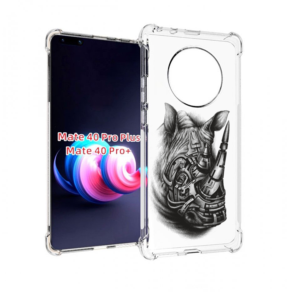

Чехол MyPads стальной носорог для Huawei Mate 40 Pro+ Plus, Прозрачный, Tocco