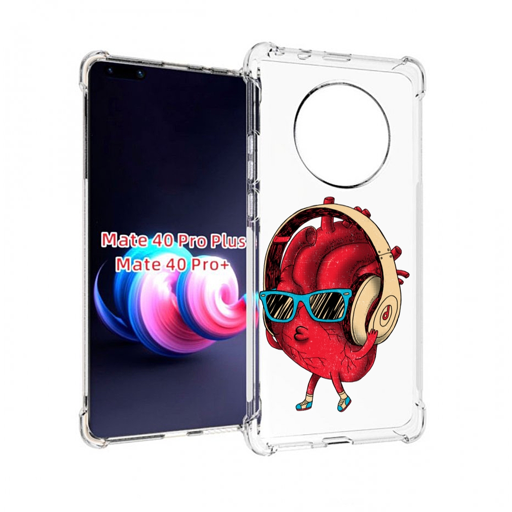 

Чехол MyPads слушай сердце для Huawei Mate 40 Pro+ Plus, Прозрачный, Tocco
