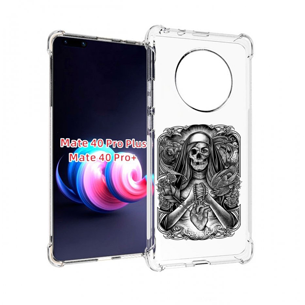 

Чехол MyPads скелет с сердцем для Huawei Mate 40 Pro+ Plus, Прозрачный, Tocco