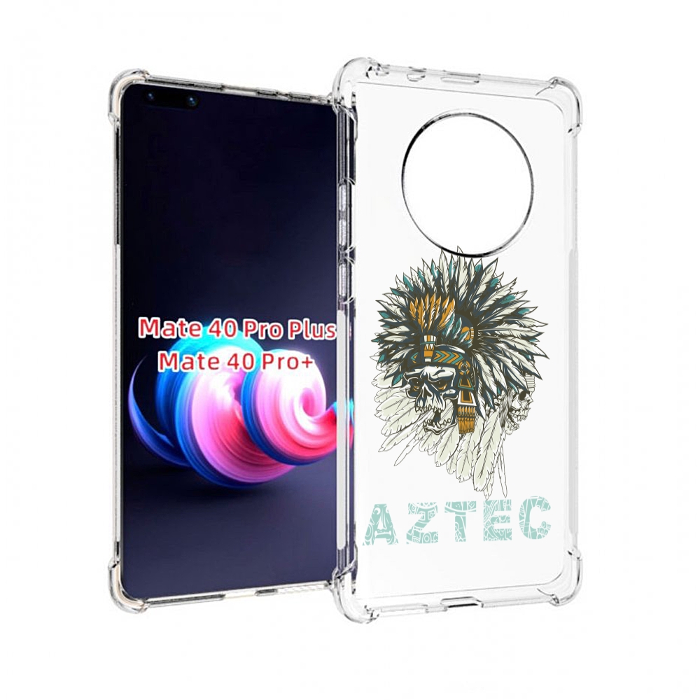 

Чехол MyPads скелет индеец для Huawei Mate 40 Pro+ Plus, Прозрачный, Tocco
