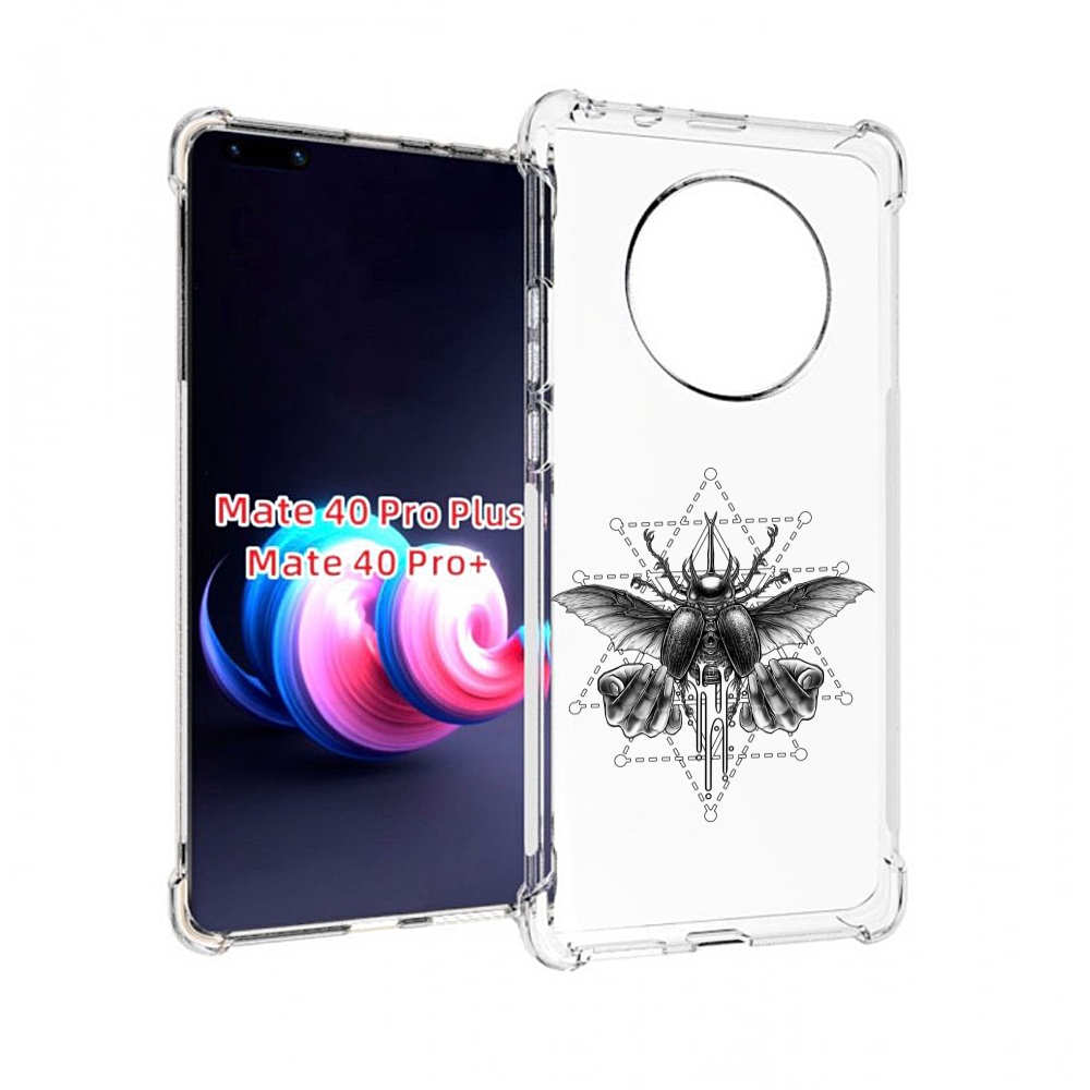 

Чехол MyPads скарабей для Huawei Mate 40 Pro+ Plus, Прозрачный, Tocco
