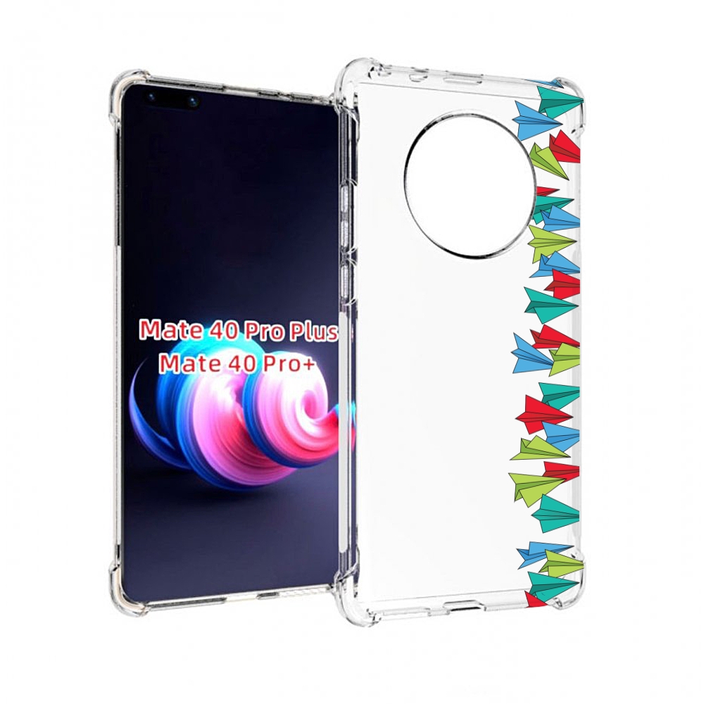 

Чехол MyPads самолетики из листочков для Huawei Mate 40 Pro+ Plus, Прозрачный, Tocco