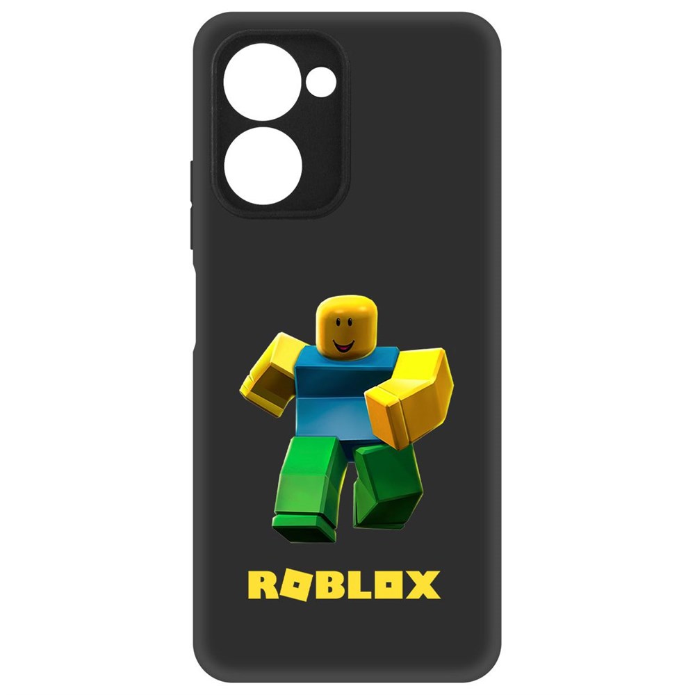 

Чехол-накладка Krutoff Soft Case Roblox-Классический Нуб для Realme C33 2023 черный