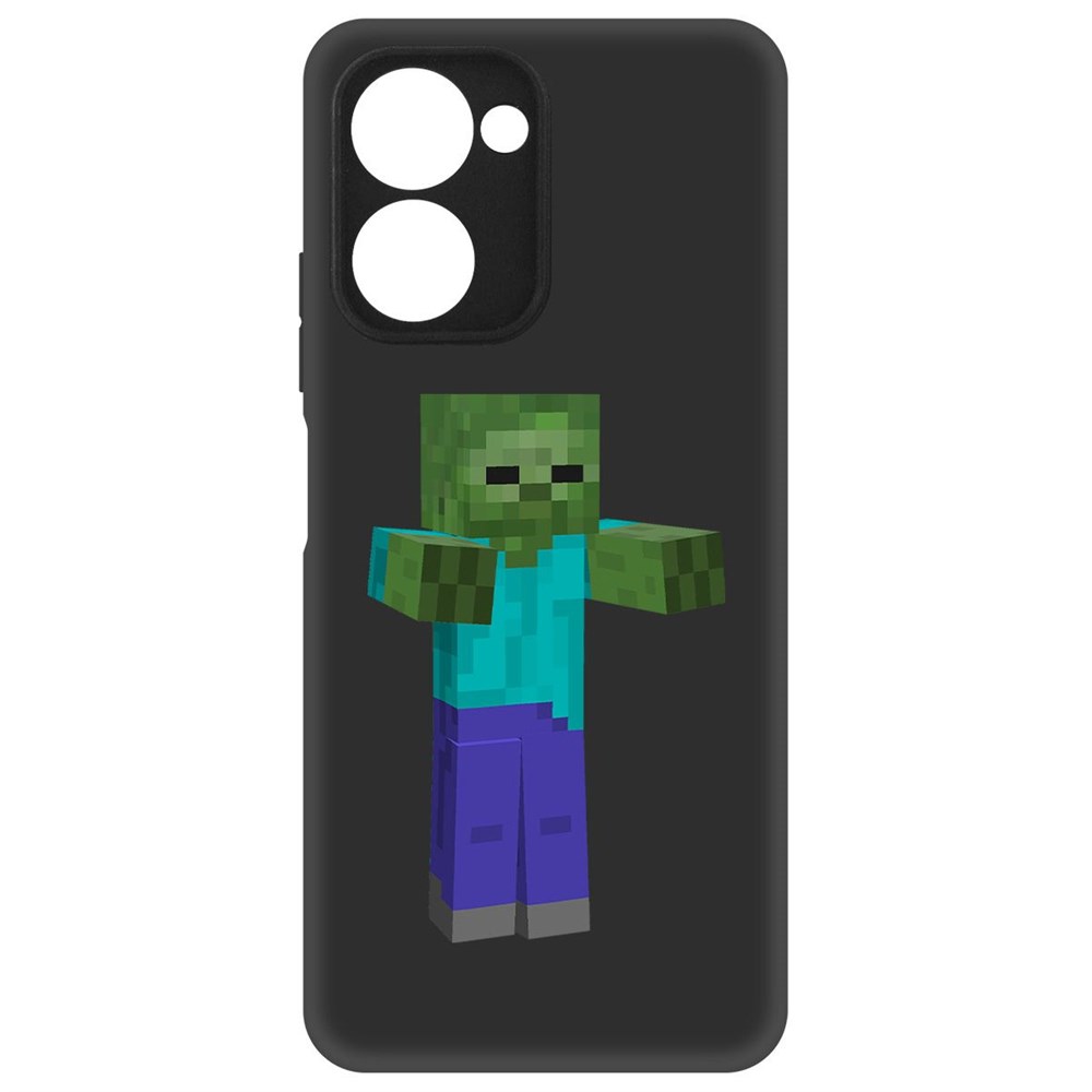 

Чехол-накладка Krutoff Soft Case Minecraft-Гигант для Realme C33 2023 черный