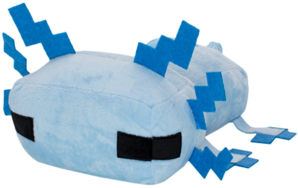 фото Мягкая игрушка minecraft – axolotl (голубой) (34 см) pixel crew