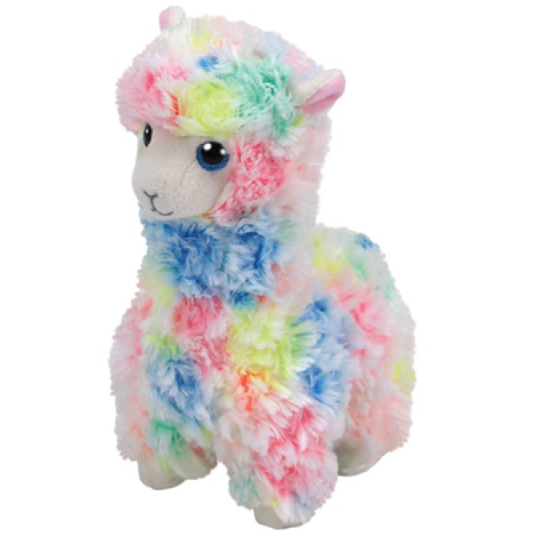 Мягкая игрушка TY Лола лама разноцветная 15 см