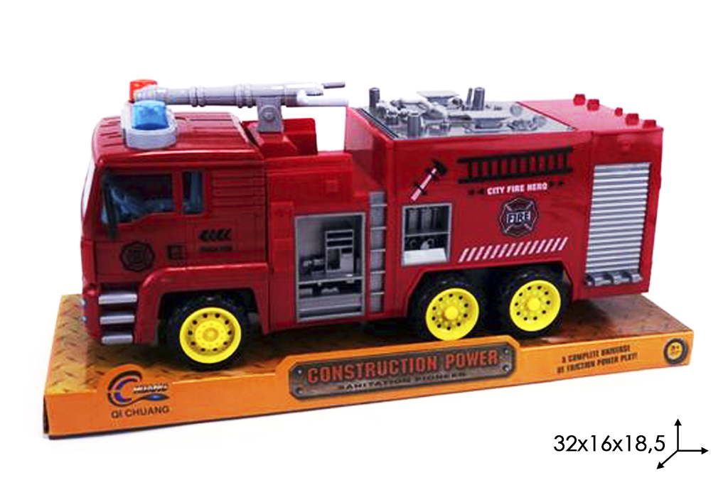 

Инерционная пожарная машина Construction Power, Красный