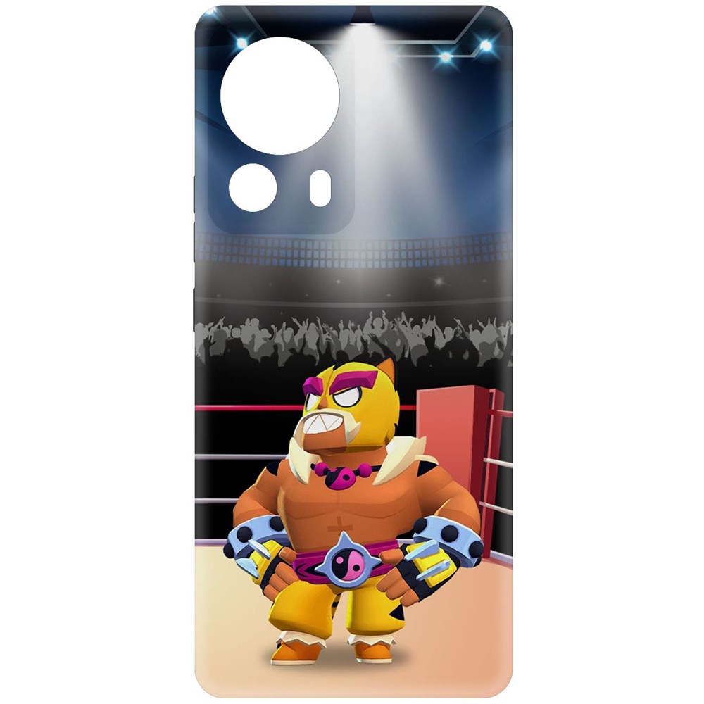 

Чехол-накладка Krutoff Soft Case Brawl Stars - Эль Тигро для Xiaomi 13 Lite черный