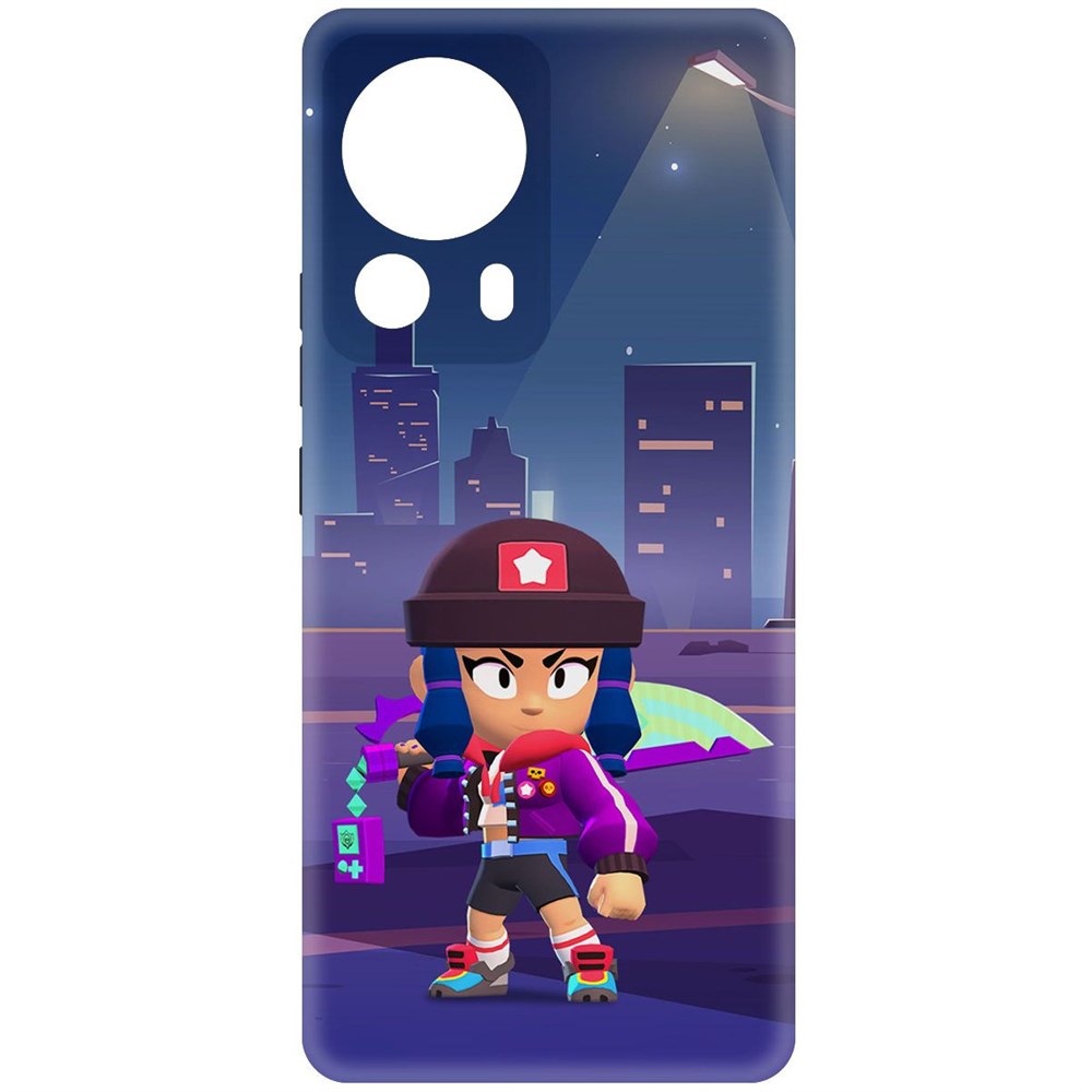 

Чехол-накладка Krutoff Soft Case Brawl Stars - Героиня Биби для Xiaomi 13 Lite черный