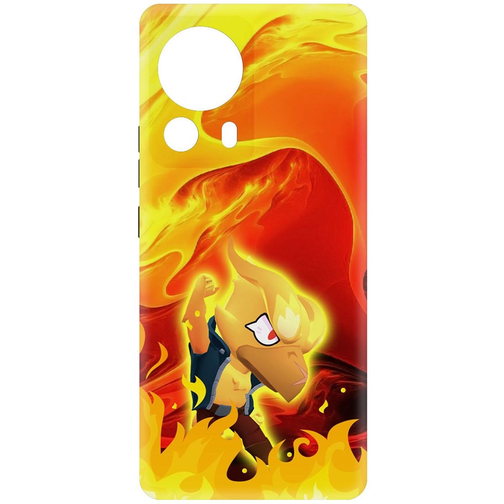 

Чехол-накладка Krutoff Soft Case Brawl Stars - Ворон-Феникс для Xiaomi 13 Lite черный