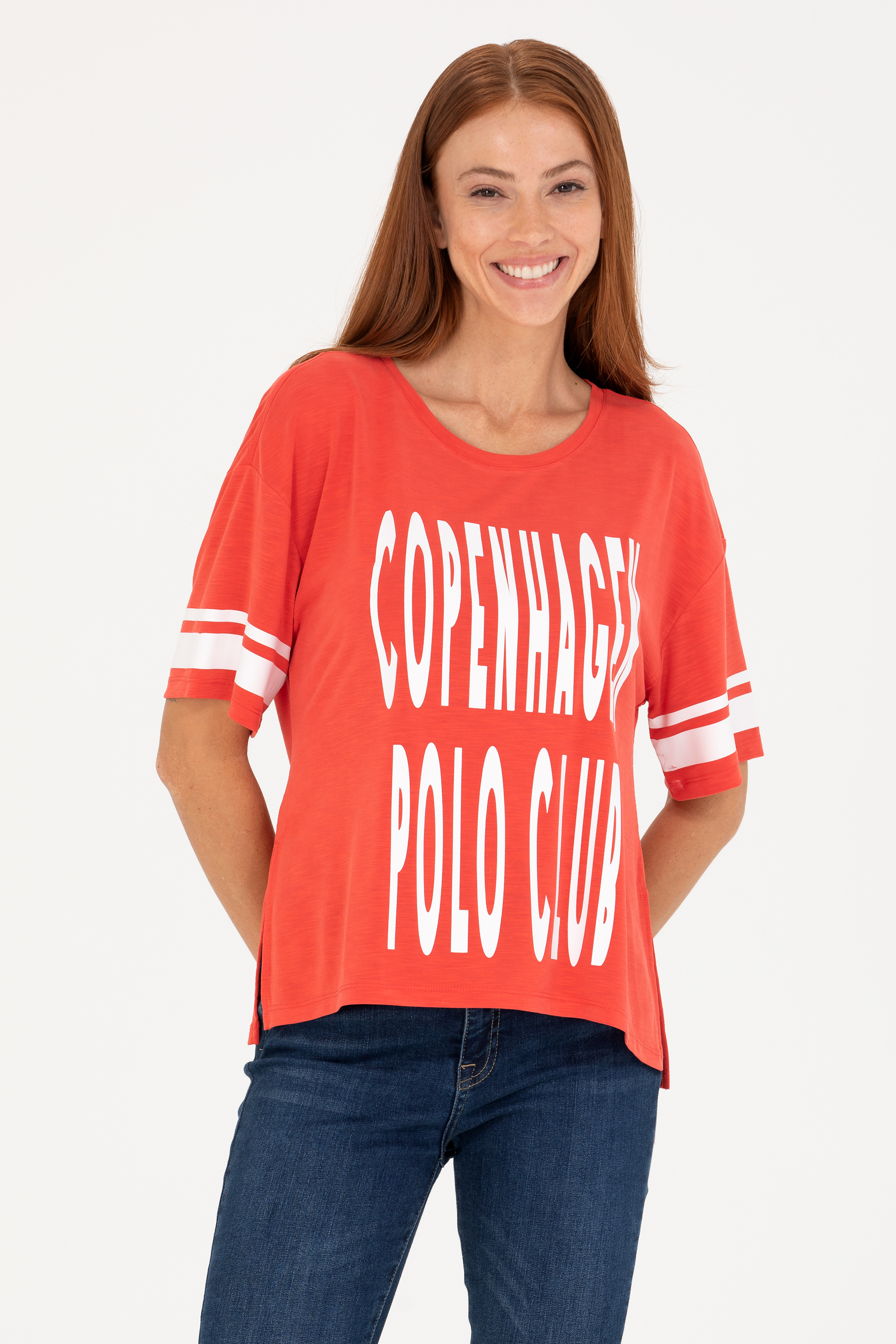 

Футболка женская US Polo Assn G082SZ0110MAK-S красная S, Красный, G082SZ0110MAK-S