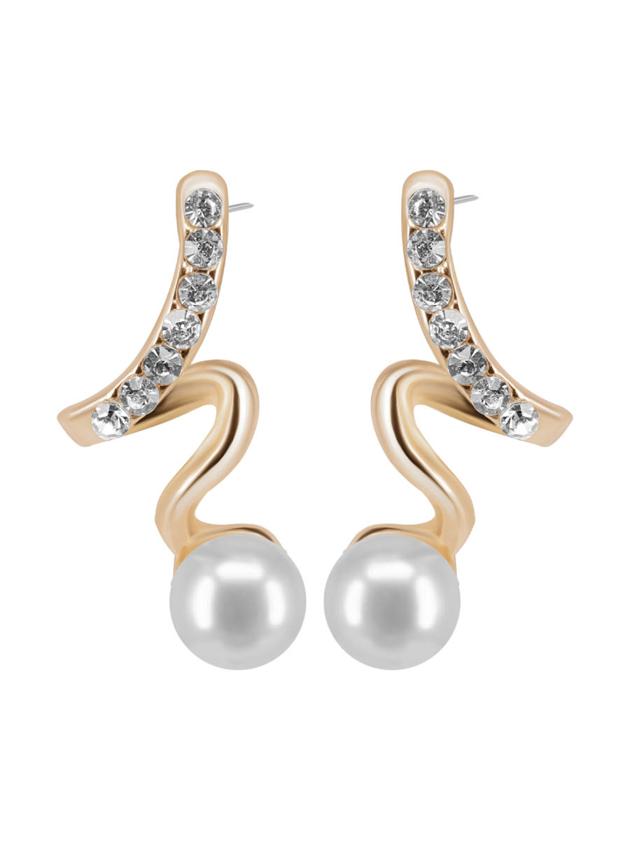 

Серьги из бижутерного сплава OTOKODESIGN 2-60344, акрил/стразы, 2-60344