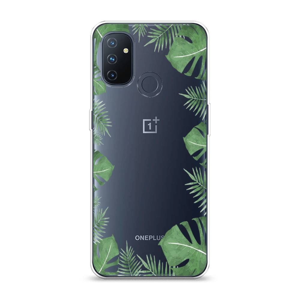 

Чехол Awog на OnePlus Nord N100 / ВанПлас Nord N100 "Листья папоротника рамка", Зеленый, 152450-8