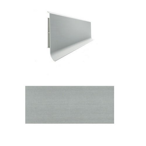 

Плинтус LINELA 411 SILVER, Серый