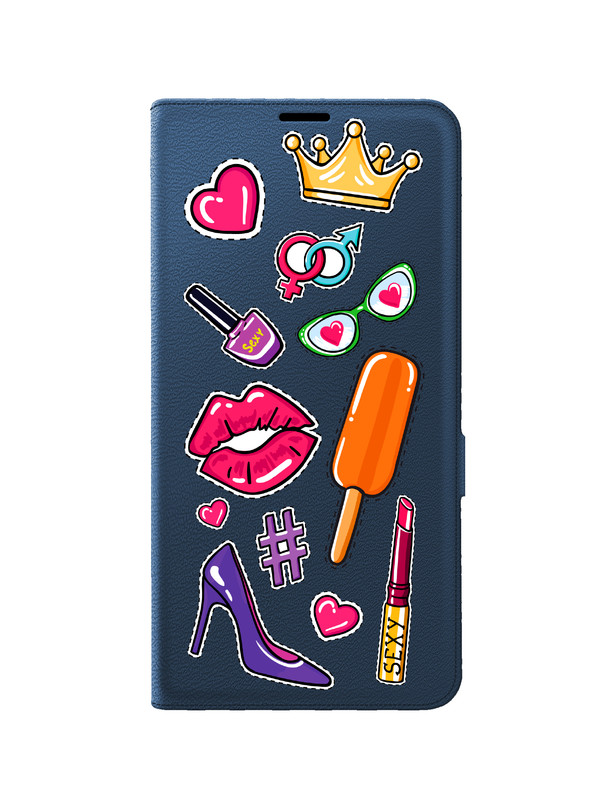 Чехол-книжка Brozo на Xiaomi Redmi A3 Женские штучки