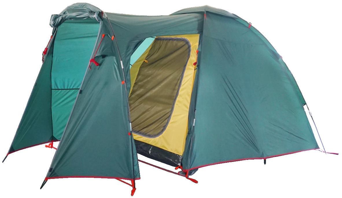 фото Палатка кемпинговая btrace element 3 трехместная зеленая