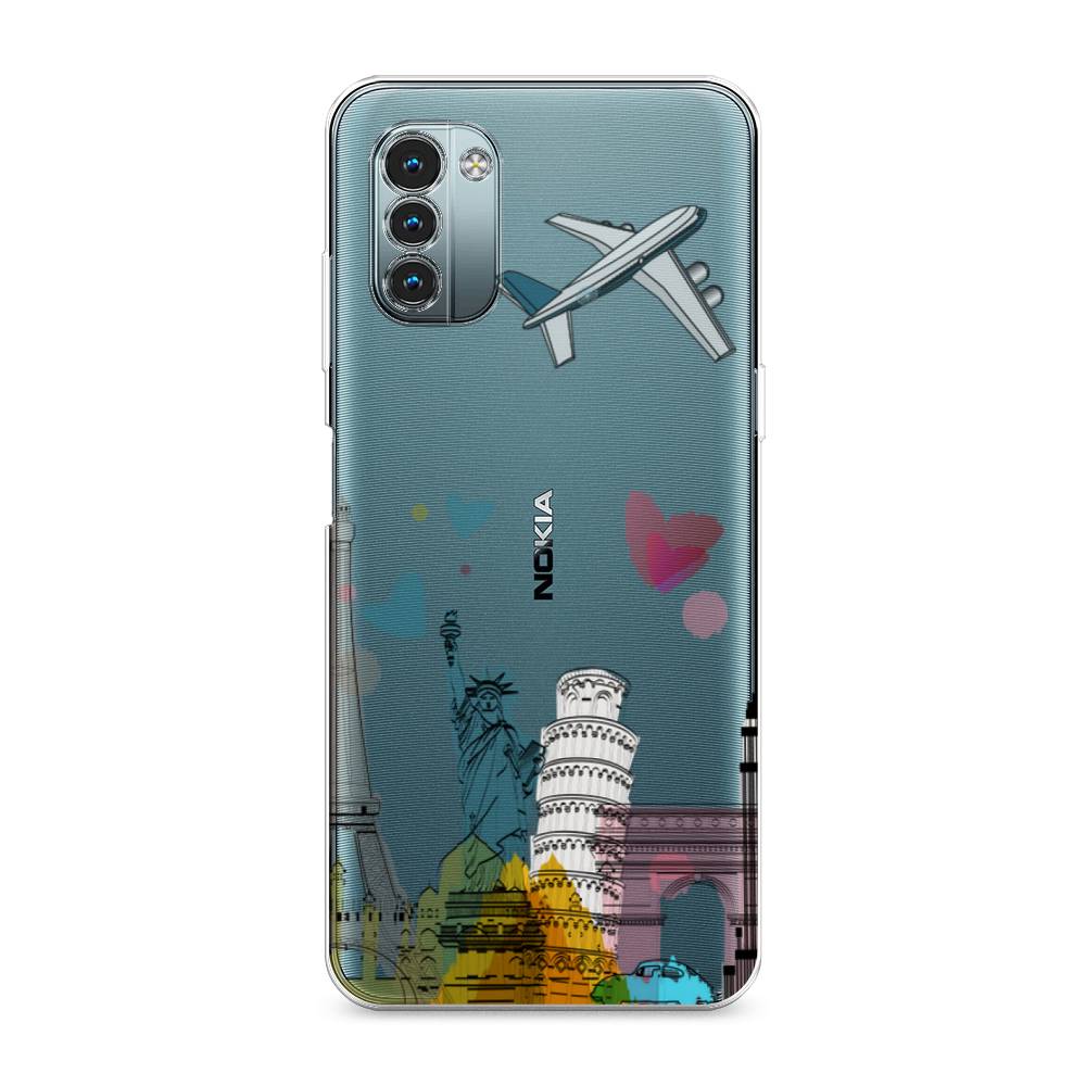 

Чехол Awog на Nokia G11 / Нокиа G11 "Самолет путешествий", Разноцветный, 125150-10