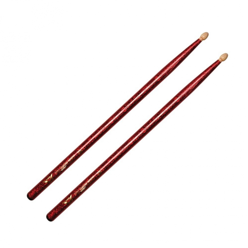 

Vater Vcr5bw 5b Red Sparkle барабанные палочки, материал: орех, деревянная головка