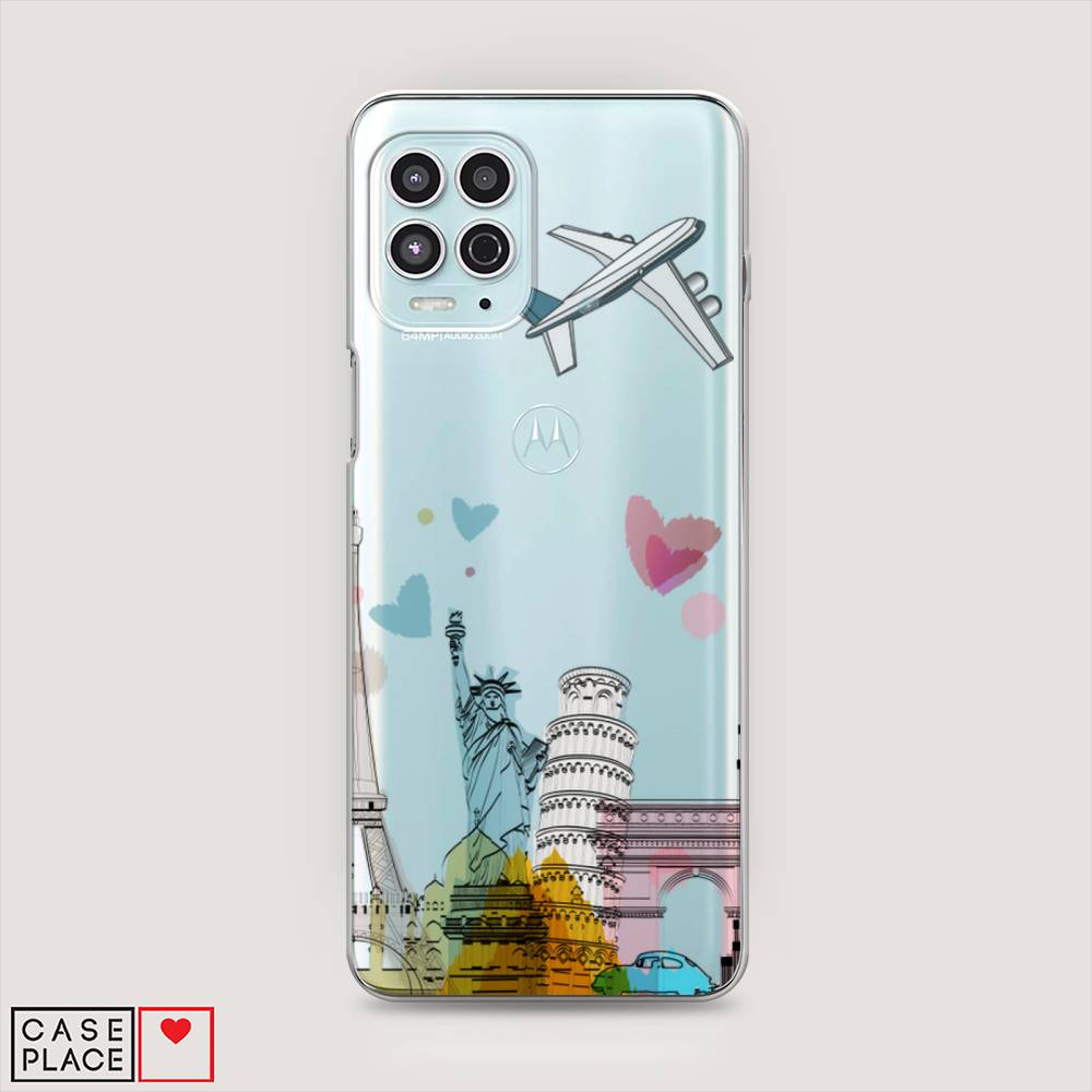 

Чехол Awog на Motorola Moto G100 "Самолет путешествий", Разноцветный, 241650-10