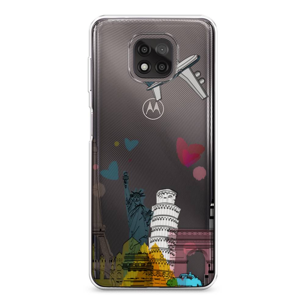 

Чехол Awog на Motorola Moto G Power 2021 "Самолет путешествий", Разноцветный, 242750-10