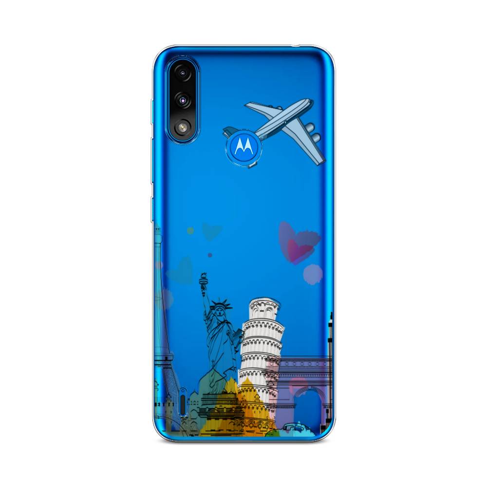 

Чехол Awog на Lenovo K13/Motorola Moto E7 Power "Самолет путешествий", Разноцветный, 242450-10