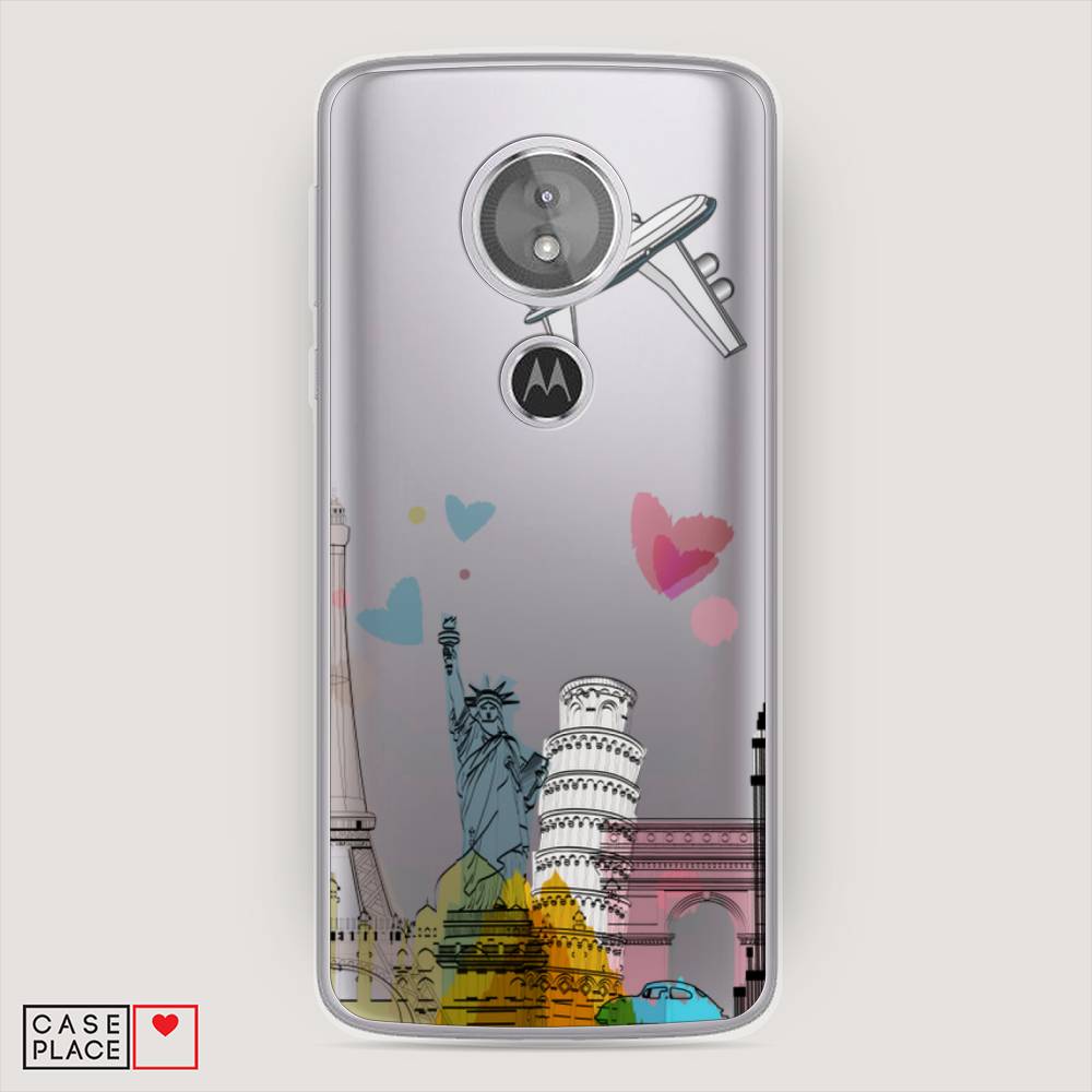 

Чехол Awog на Motorola Moto E5 / Моторола Мото E5 "Самолет путешествий", Разноцветный, 241050-10