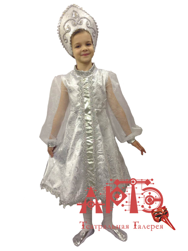 

Костюм "Снегурочка-Зимушка ледяная" (Цв: Серебряный Размер: 110), P0088