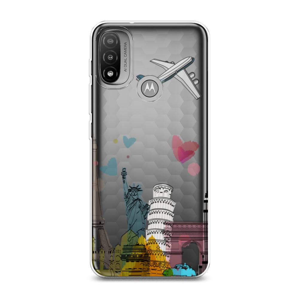 

Чехол Awog на Lenovo K14 Plus/Motorola Moto E20/E30/E40 "Самолет путешествий", Разноцветный, 243450-10
