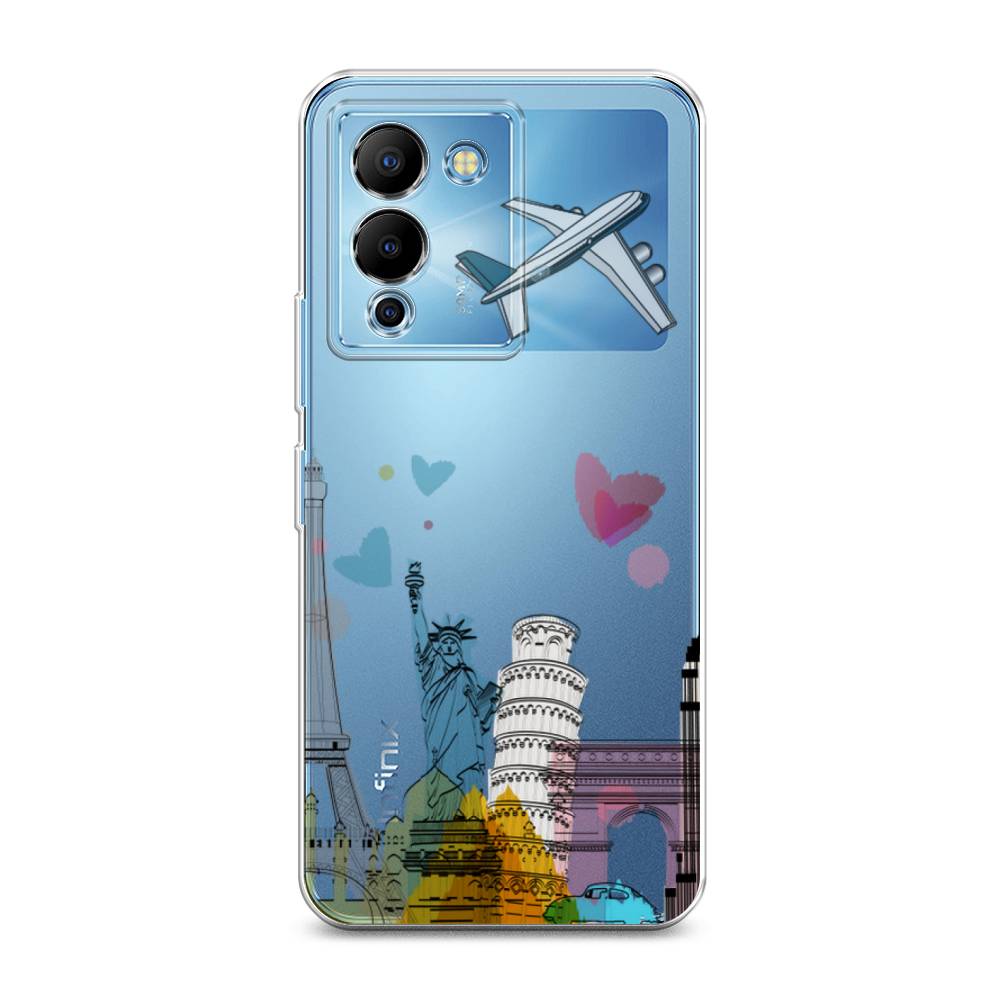 

Чехол Awog на Infinix Note 12 G96 "Самолет путешествий", Разноцветный, 3101550-10