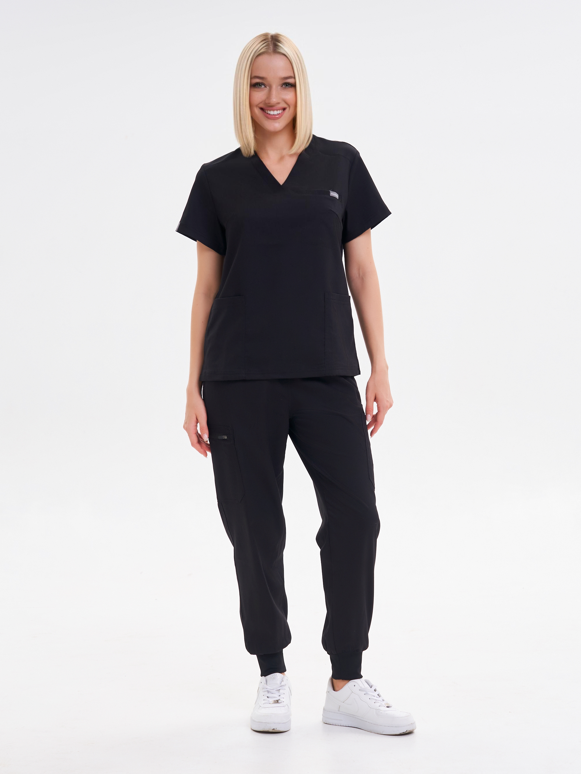 

Костюм медицинский унисекс NoBrand MD1 черный M, MD1