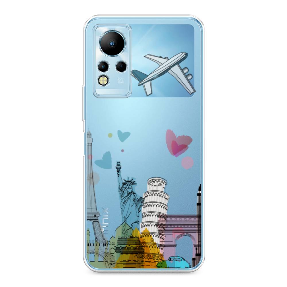

Чехол Awog на Infinix Note 12 G88 "Самолет путешествий", Разноцветный, 3101850-10