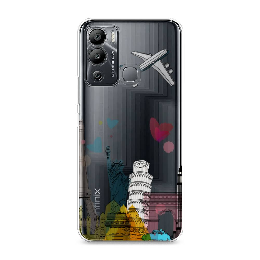 

Чехол Awog на Infinix Hot 12i "Самолет путешествий", Разноцветный, 3101250-10