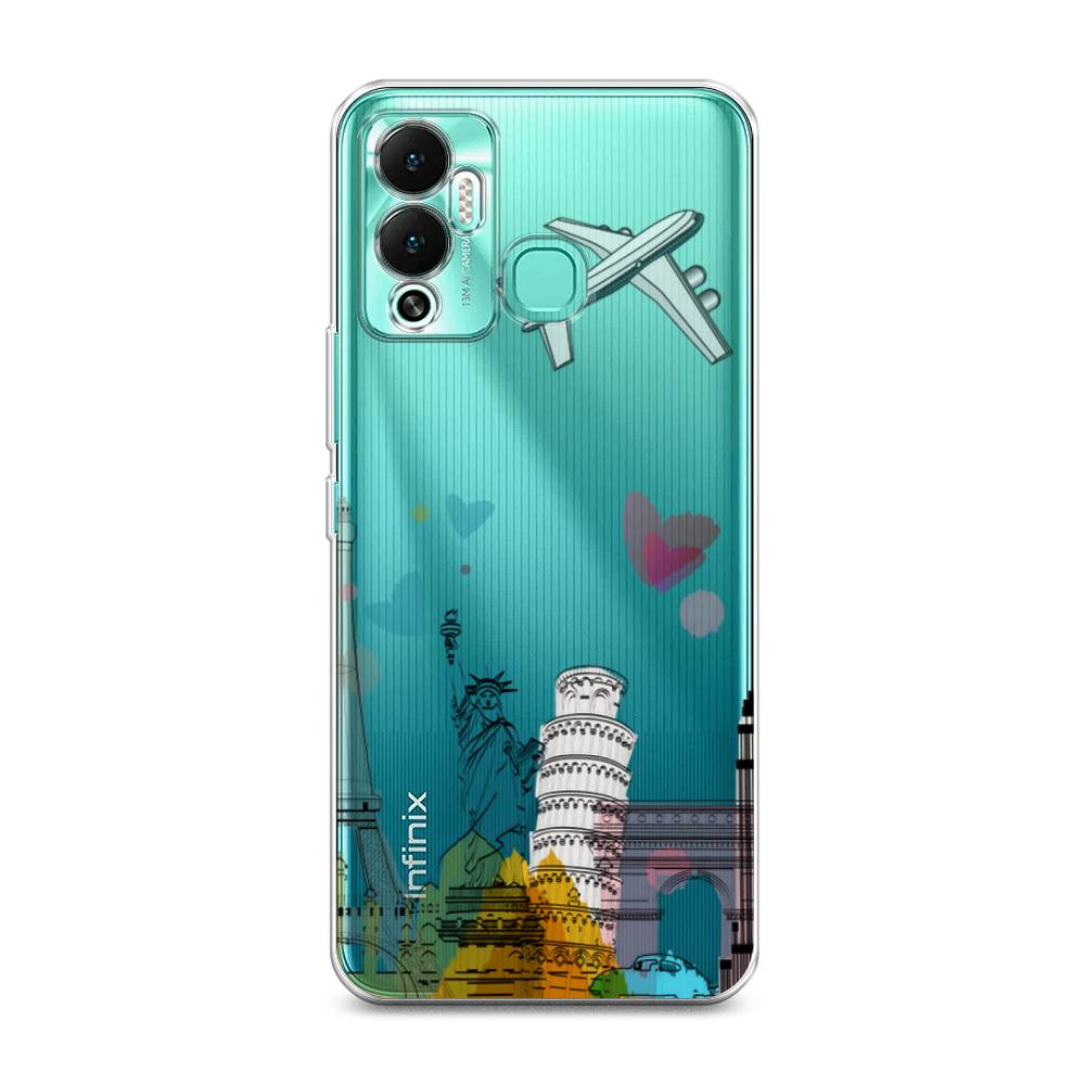 

Чехол Awog на Infinix Hot 12 Play "Самолет путешествий", Разноцветный, 3101750-10