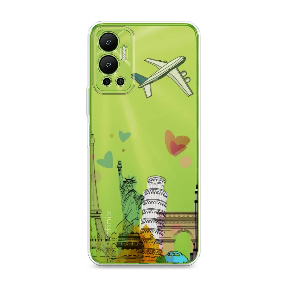 

Чехол Awog на Infinix Hot 12 "Самолет путешествий", Разноцветный, 3101350-10