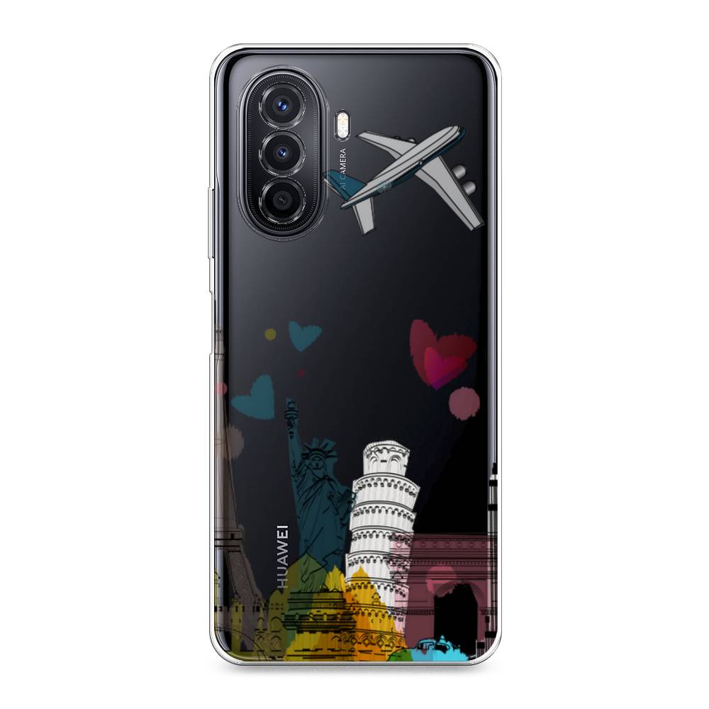 

Чехол Awog на Huawei Nova Y70 "Самолет путешествий", Разноцветный, 6109150-10