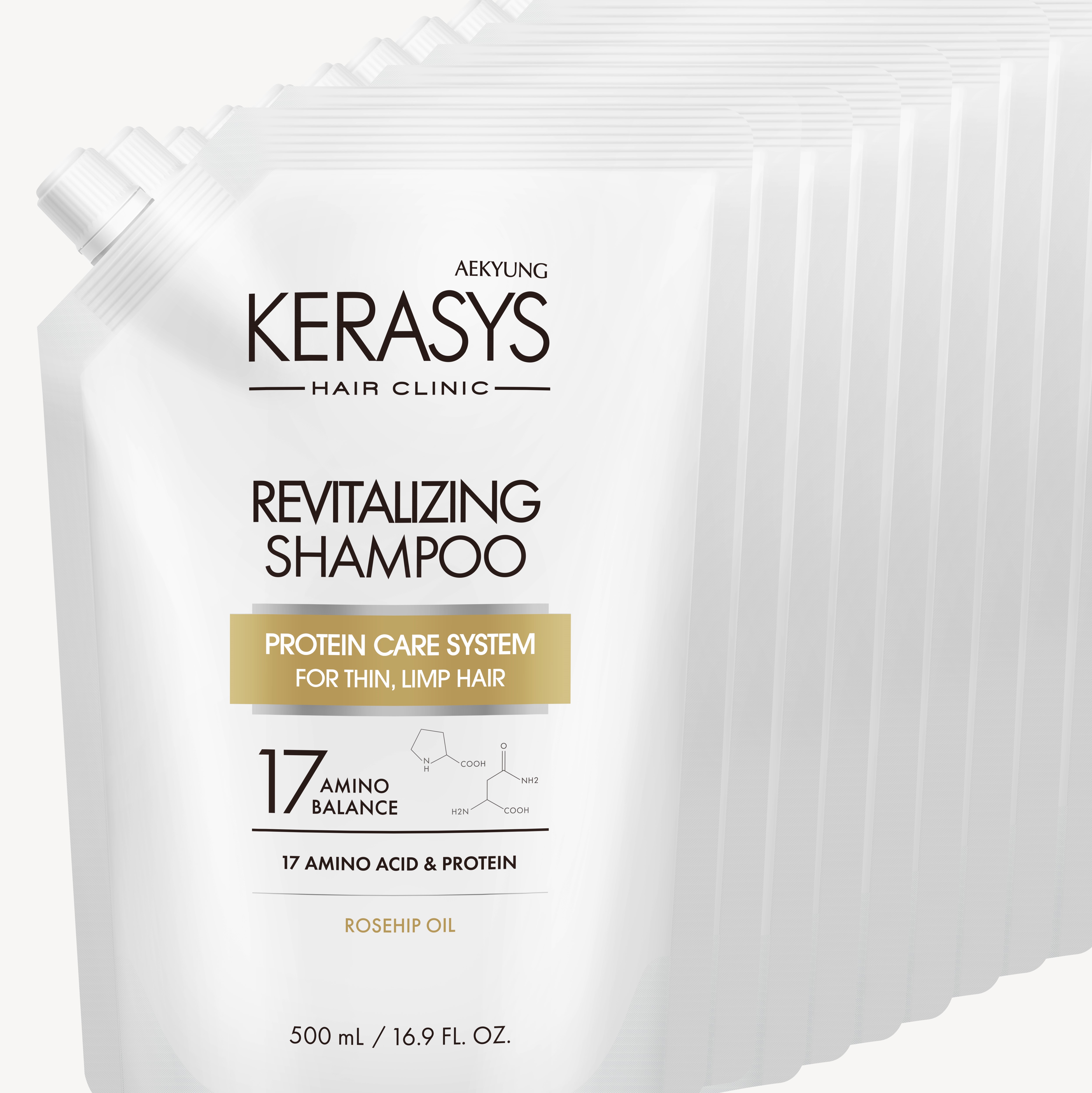 

Шампунь Kerasys Revitalizing Оздоравливающий для волос Box 12 шт 500 мл сменный блок