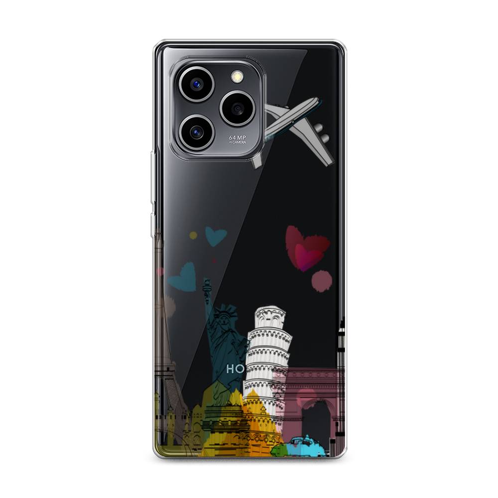 

Чехол Awog на Honor 60 SE "Самолет путешествий", Разноцветный, 6108050-10