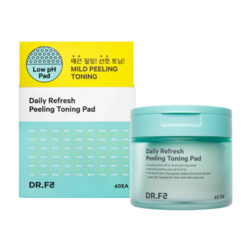 фото Пэды тонизирующие для глубокого очищения dr.f5 daily refresh peeling toning pad, 3г*60шт