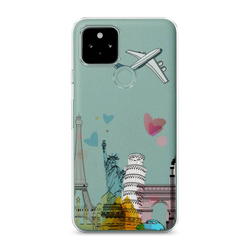 

Чехол Awog на Google Pixel 5A "Самолет путешествий", Разноцветный, 271050-10