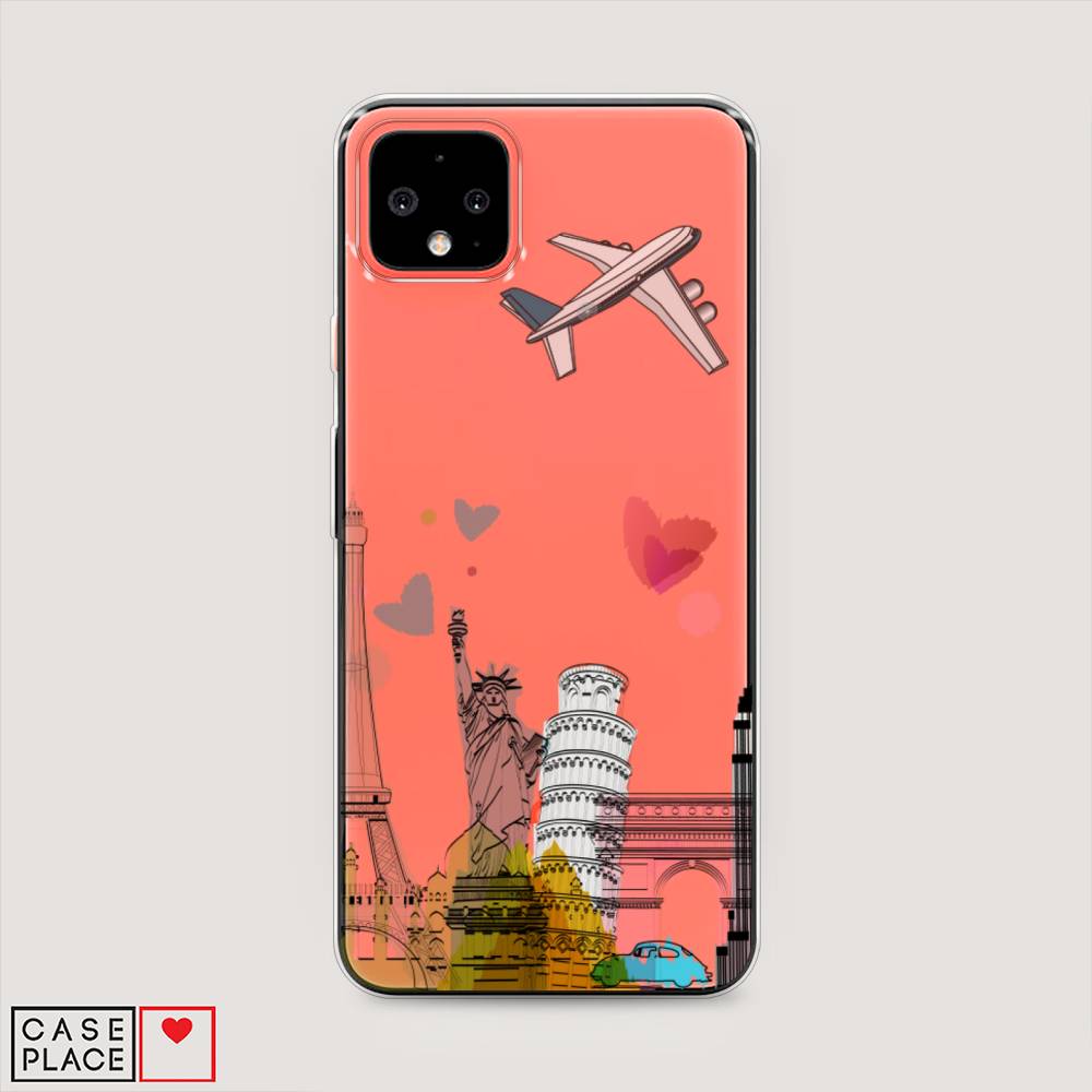 

Чехол Awog на Google Pixel 4 XL "Самолет путешествий", Разноцветный, 270550-10