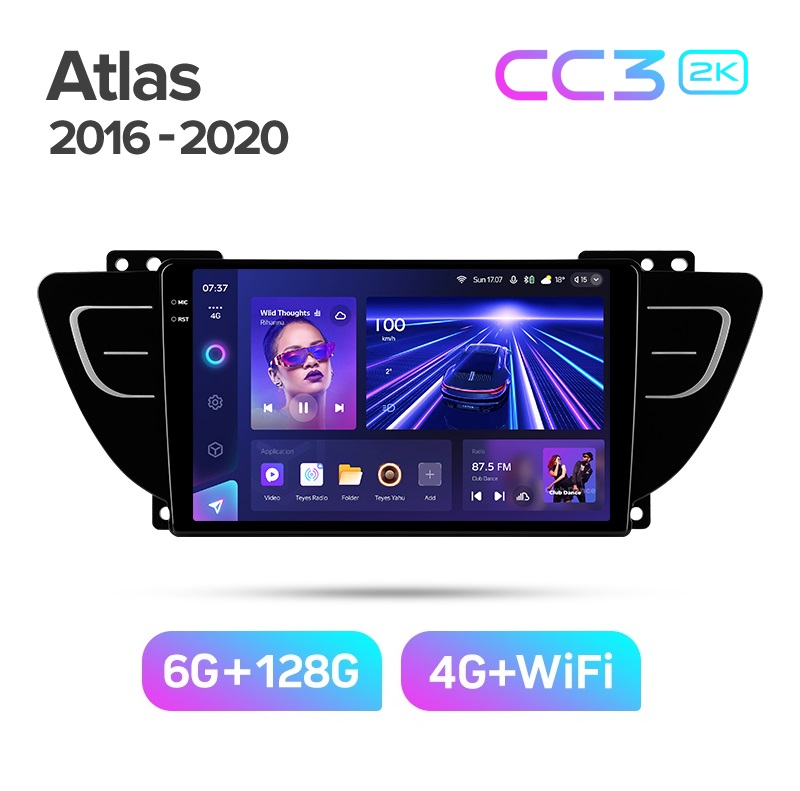 Магнитола TEYES GEELY ATLAS NL 2016-2020 г CC3 2K 6128ГБ 4189000₽